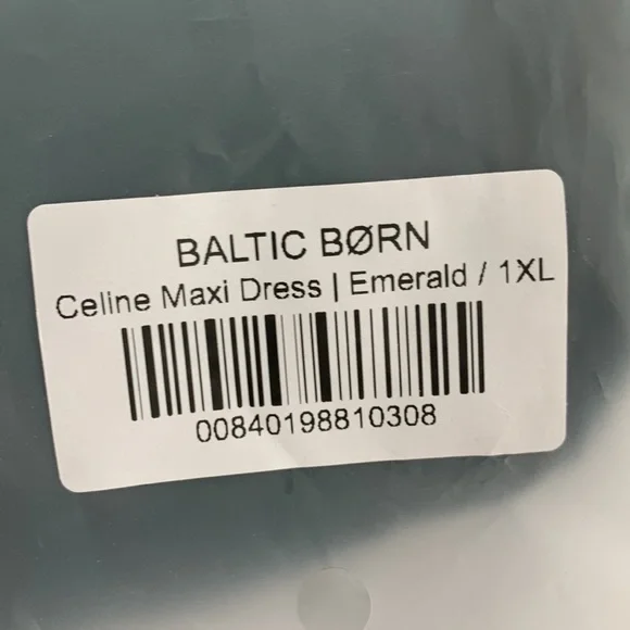 Baltic Born Regal Green Maxi Dress NWOT - Picture 9 of 11